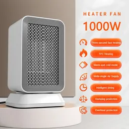 Aquecedores elétricos 1000W Aquecedor silencioso para quarto de casa, escritório Aquecedor elétrico Baixo consumo Ventiladores de aquecimento verticais Segurança Proteção contra superaquecimento 231202