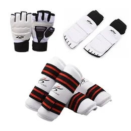 Altri articoli sportivi Guanti Taekwondo Karate Sparring Gear Set protezioni per le gambe e le mani Set parastinchi Scaldaginocchia Donna Palmo Boxe Scarpe per i piedi MMA Adulti Bambini 231202