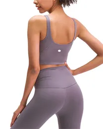 LL nuovo intimo sportivo con retro a U profondo femminile antiurto da corsa reggiseno sportivo da yoga ad alta resistenza 25 colori