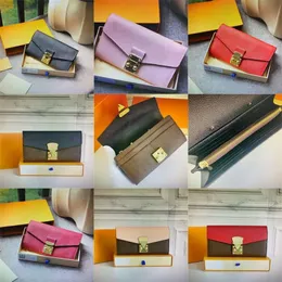 Serial Number Pallas Designer Wallet Women Black Pink Empreintes Leather Long Wallets Credit Card Holder Luxury Fashion M0N0GRAMS 289d