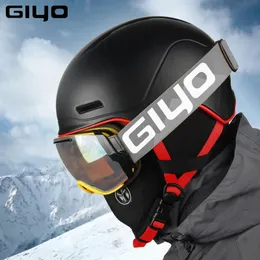 Capacetes de esqui segurança inverno esportes ao ar livre capacete quente snowboard homens mulheres luz acidente neve integralmente moldado skate 231202