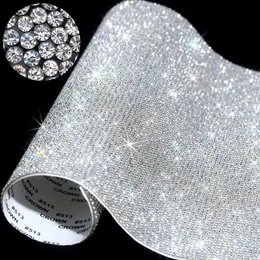 Väggklistermärken Crystal Rhinestones Sticker DIY A Iiving Room Decoration Selfadhesive Glitter For Badrum Kök 231202