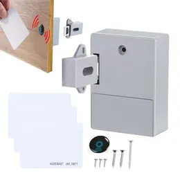 Fechaduras de porta Smart RFID Lock com Slide DIY Gabinete Hiden Gaveta Protetora para 231202