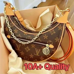 10A Designer Bag Loop Croissant Hobo Chain Crossbody Luxury Shoulder Bags Cosmetic Halfmoon Underarm Purses Brown Handbags m81166 dicky0750 PRPU 46311 sling bag ma