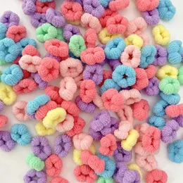 Haarschmuck 100/200PCS Frauen Mädchen Bunte Nylon Gummibänder Pferdeschwanz Halten Kleine Krawatte Gummi Scrunchie