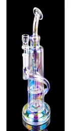 Thick Glass Hookahs Oil Rigs Smoke Pipe Water Bongs Smoking Accessories Nail Double 10mm male Bowl joint glass adapter6800494