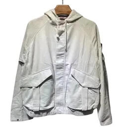 남성 스포츠웨어 캐주얼 남성 후드 재킷 다중 포켓 탑 스토니 커플 단색 느슨한 재킷 가을 조깅 재킷 긴 슬리브 스포츠 스웨터 후드.
