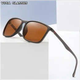 Sunglasses Sport TR90 Square Polarized Men Spring Leg Anti-glare Minus Lens Prescription Diopter 0 -0.5 -0.75 To -6.0