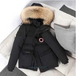 QMSC Designer Kanadalılar Erkekler Down Parkas Ceketler Kış İş Giysileri Ceket Açık Kalın Moda Sıcak Tutma Çift Canlı Yayın Paltosu Goode 31