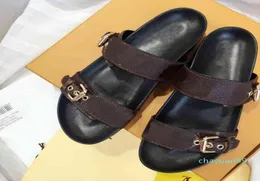 2021 womens Slippers women slides slipper Summer Sexy Sandals mens luxurys designers real leather platform sandal Flats fashion3388858
