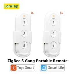 Switches Acessórios Tuya Smart Life ZigBee 30 3 Gangs Remote Zigbee Hub Necessário Sem limite para controlar o dispositivo doméstico Switch sem fio 231202