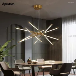 Chandeliers Rotatable LED Chandelier Modern Luxury Living Room Ceiling Hanging Light Dining Kitcthen Bedroom Lamp