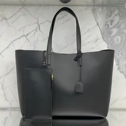 Nuove borse tote da donna Borsa grande morbida e leggera in vera pelle Borsa per laptop moda signora universitaria Borsa a tracolla per la spesa portafoglio nero Borse di design di lusso