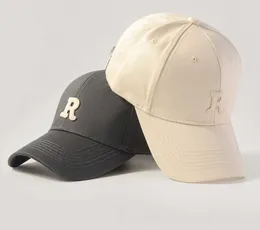 Versatile R Letter Face Display Small Hardtop Baseball Hat Women's Trendy Instagram Summer Thin Sun Sunscreen Duck Tongue Hat Men