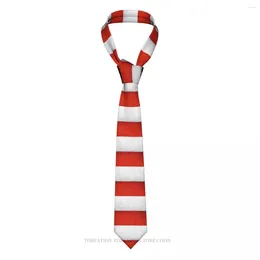 Галстуки-бабочки Индонезия Индонезийский принт с национальным флагом Повседневный унисекс галстук-рубашка Украшение в узкую полоску Тонкий галстук