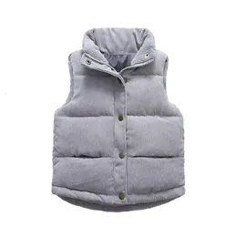 Waistcoat 2-10Yrs Children Boys Girls Vest Tops Thicken Waistcoat Casual Sleeveless Outwear Autumn Winter Kids Girls Coat Clothing Outfits 231202