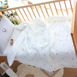Blankets Children Cotton Baby Quilt Natural Muslin Soft Crib Kindergarten Toddler Blanket Bedding Swaddle Wrap