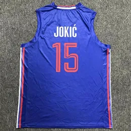 Camisa de basquete # 15 Jokic Camisa de basquete todas as camisas da Ed College Nome personalizado qualquer tamanho XXS-4XL