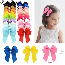 Hair Accessories Cute Clips For Girls Handmade Solid Ribbon Bows Kids Princess Scrunchies Hairpins Korean
