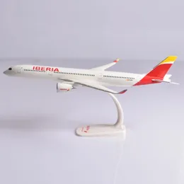Aeronave modle jason tutu 1/200 escala iberia airbus a350 avião modelo avião modelo montar avião de plástico gota 231202