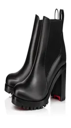 2021 Luxury Fashion Designer Ankle Boots Lug Sole Marchahe Women's Boot Chunky Heels Fashions Women Martin EU35-436340843