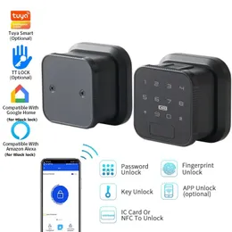 Türschlösser Tuya WIFI Smart Lock TTlock Bluetooth-kompatibel Fingerabdruck APP Passwort IC Karte NFC Schlüssel Entsperren Elektronische 231202