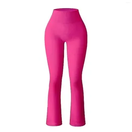 Calças ativas femininas cintura alta yoga treino sinos inferior mini leggings queimados para uso diário e esportes