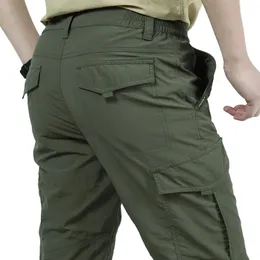 Брюки для улицы, весна-осень, мужские быстросохнущие брюки для походов, кемпинга, тонкие брюки для скалолазания, рыбалки, впитывающие противоизносные брюки, размер M-XXXXL 231202