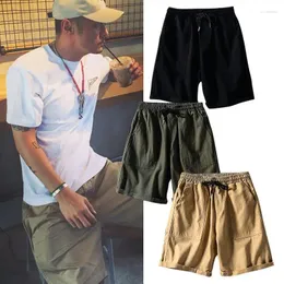 メンズショーツサマーズメンカジュアルホームソリッドルーズランニングパンツスウェットパンツジムの服HOMBRES PANTALONES CORTOS CASUALES YOUNG