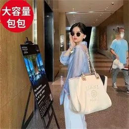Designer Bag 2024 New Launch Small Canvas Pearl Beach Shopping Tote Large Capacity One Shoulder Handheld Big for Women