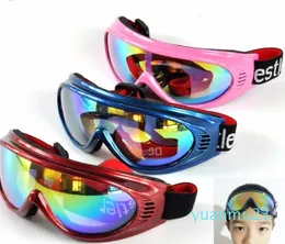 Goggles Childrens Ski Goggles Snow 6 Färger Solglasögon Vindsäker Goggle Lunette Glasögon utomhus