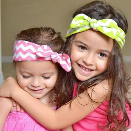 Bebek kızlar Chevron Head Band Headwrap Moda Saç Bantları 2348