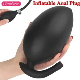 Vibratorer går ut silikon uppblåst super Big Anal Plug Dildo Pump Butt Dilator Prostate Massage Anus Extender Dilatador Sex Toys 231204