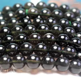 Loose Gemstones Meihan Wholesale Natural Cintamani Stone Meteorite Smooth Round Gem Beads For Jewelry Making Design Gift
