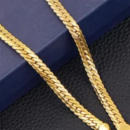 Cadena Oro 18K Amarillo Chapado Collar Para Hombre Y Mujer de Elabon Cubano 20 2066