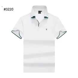 2023 Herr Polos skjortor män mode tees klassiska flera färgläror korta ärmar plus broderi affärer casual bomull andas casual alligator skjortor