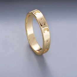 Bague de Couple avec timbre, personnalité plaquée or et argent, pour hommes et femmes, bijoux de fiançailles, de mariage, cadeau pour amoureux, 2957