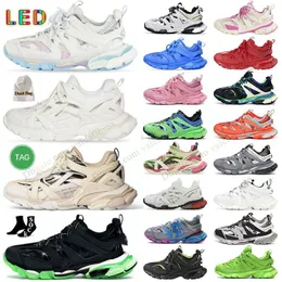 Spår 3 3.0 LED Designer-Schuhe Men Women Shoes Tracks Platform Sneakers Luxury Triple Black White Pink Blue Orange Purple Yellow Green Tess.S. Gomma Designers Trainers