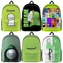 حقائب الظهر Kids Dream Merch 3D Print Backpacks الطلاب SMP Schoolbags Boys Girls Cartoon Knapsack bagpack bagpack childrvings271g