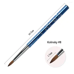 Nail Brushes ANGNYA Kolinsky Acrylic Brush Set UV Gel Carving Pen For Application Professional 3D Art