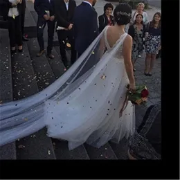 3M Düğün Omuz Cape Peçe Bir Katman Tül Tul Tül Gotik Siyah Pembe Fildişi Gelin Sarısı Peçe Aksesuarları Cl2996