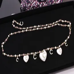 2022 Collar de encanto de alta calidad Pulsero Pulsero Drop de la forma del corazón de la forma del corazón para mujeres Regalo de joyería de boda Tener Caja de sello PS78212Z