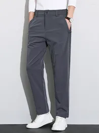 Pantaloni da uomo 2023 Autunno Casual Uomo Outdoor Tasche con zip Nylon allungato Golf Pant Big Size Pantaloni dritti Pantaloni maschili 8XL