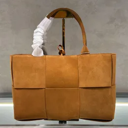디자이너 스웨이드 토트 쇼핑 가방 Chamois 직조 핸드백 지갑 패션 편지 분리 가능한 지퍼 작은 지갑 클래식 프로스트 숄더 가방 4 색