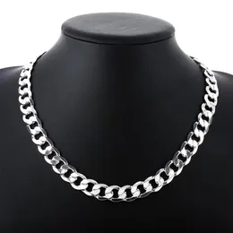 Special offer 925 Sterling Silver necklace for men classic 12MM chain 18 30 inches fine Fashion brand jewelry party wedding gift 2191S