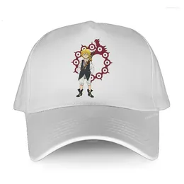 Бейсбольная кепка весна-лето однотонная шляпа от солнца аниме «Семь смертных грехов» Nanatsu No Taizai Meliodas унисекс хлопковая шляпа Snapback для подростков