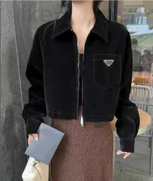 Kadın Ceketleri Tasarımcı Markası 24 Velvet Kısa Fermuarlı Ceket, Kış 1021 L0RZ Kışında Hem İç ve Dışarıda Giymek için Çok Yönlü