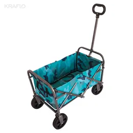 Outdoor Camouflage Multipurpose Micro Collapsible Beach Trolley Cart Portable Foldable Camping Folding Wagon