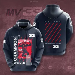 Mens Hoodies Sweatshirts Erkekler/Kadınlar Bahar Sonbahar Moda Sokağı Sweatshirt Yeni Formula One Racer Verstappen F1 Yarış Hayranları Büyük Boyutlu Hoodies 3D Takım