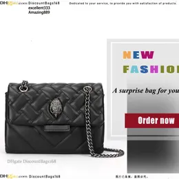 Neue Kurt Geiger London Kensington Treasure-G Top Designer Tasche Umhängetasche Streifen Luxus MINI Big Cross Body Echtes Leder Damen Tasche Le